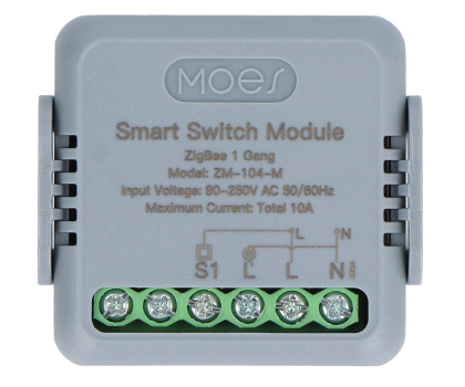 Czujnik inteligentny MOES Przekaznik dopuszkowy pojedynczy Mini Zigbee  TUYA
